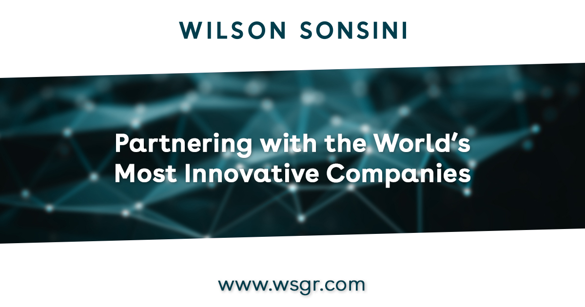 Wilson Sonsini Named to Fast Company’s Annual List of the World’s Most Innovative Companies in North America for 2022